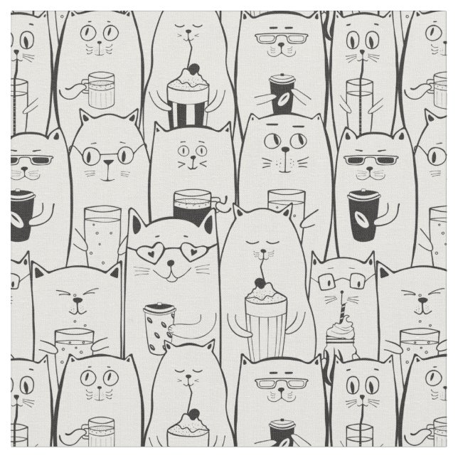 Tecido Gatos Cons (Detalhe)