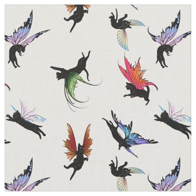 Tecido Gatos Cósmicos (Detalhe)