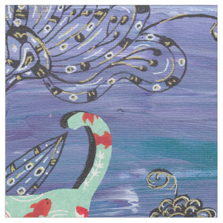 Tecido Gatos do peixe dourado