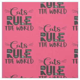 Tecido Gatos governam a moda mundial que escreve sussurro