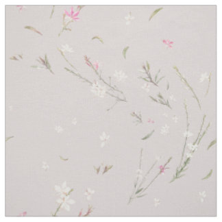 Tecido Gaura Floral Aguarela Rosa Suave