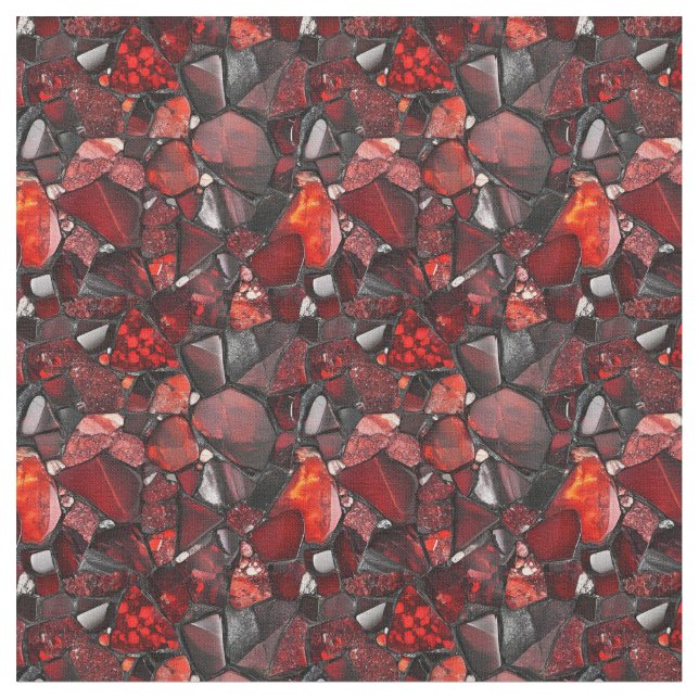 Tecido Gemstone vermelho (Detalhe)