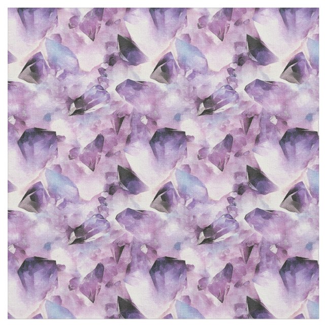 Tecido Gemstones Roxos Leves (Detalhe)