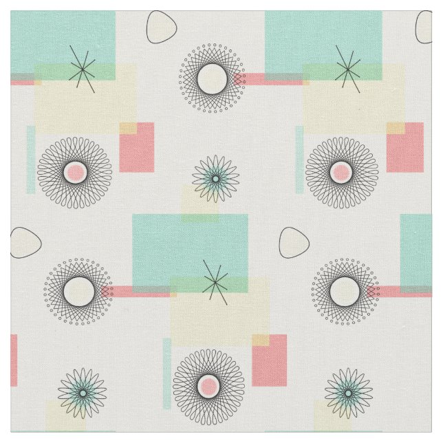 Tecido Geo Retro Atômica (Detalhe)