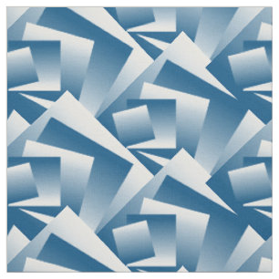 Tecido Geometria azul-teal