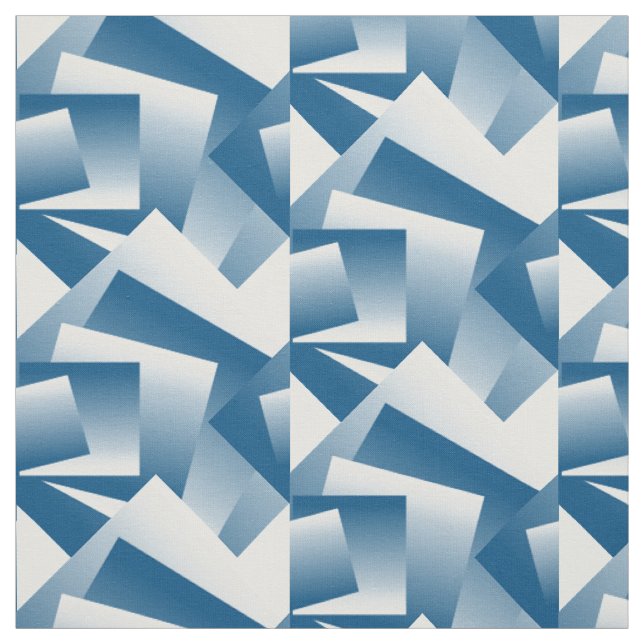 Tecido Geometria azul-teal (Modelo)