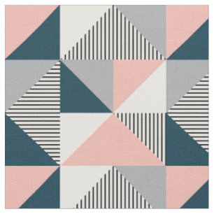 Tecido Geometria colorida abstrata