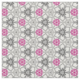Tecido Geometria Floral abstrato