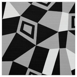 Tecido Geométrico Abstrato 050919 - Cinza
