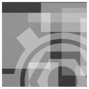 Tecido Geométrico Cinza Metálico