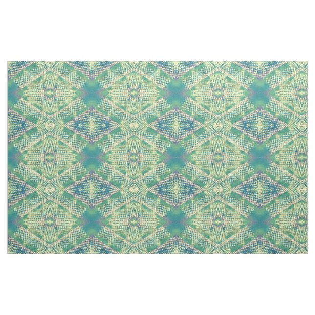 Tecido Geométrico de Diamante Amarelo Verde (Fat Quarter)