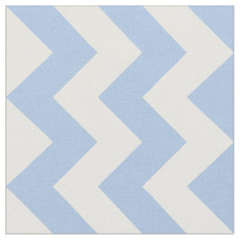 Tecido geométrico do ziguezague azul e branco da