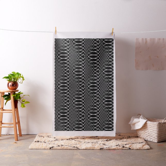 Tecido Geométrico em preto e branco + suas ideias (In Situ)