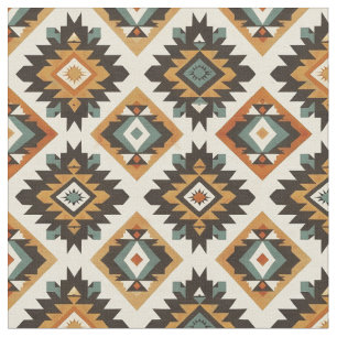 Tecido Geométrico Tribal Sem Costura Do Sudoeste
