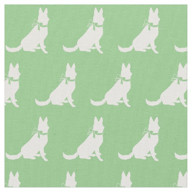 Tecido German shepherd Silhute Pet Verde (Detalhe)