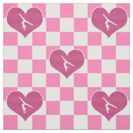 Tecido Ginástica Checkered cor-de-rosa bonito