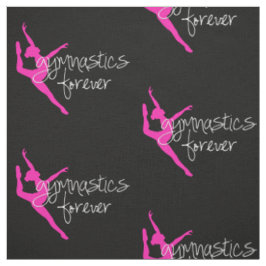 Tecido Ginástica para sempre com o Gymnast do rosa quente