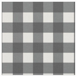 Tecido Gingham Preto e Branco