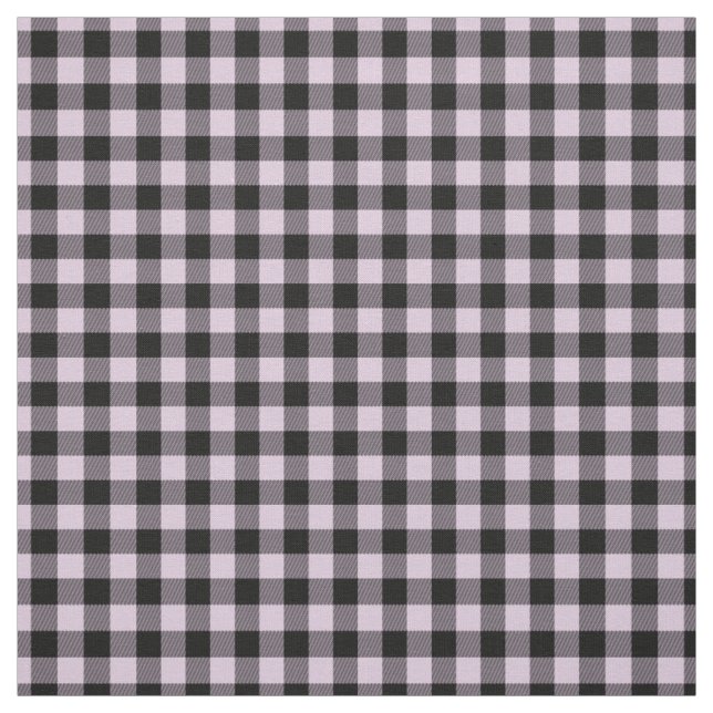 Tecido Gingham Preto Verifica Padrões de Tartan (Modelo)