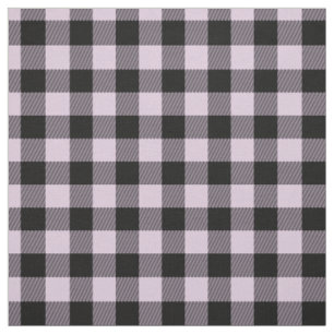 Tecido Gingham Preto Verifica Padrões de Tartan