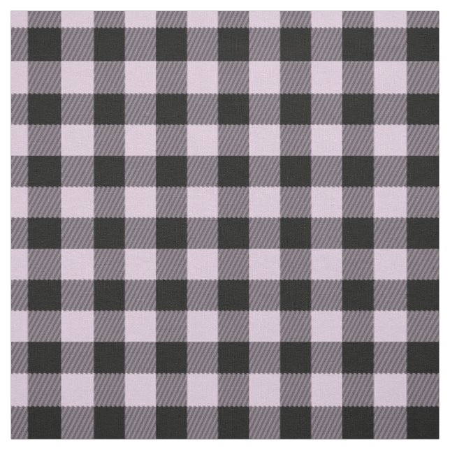 Tecido Gingham Preto Verifica Padrões de Tartan (Modelo)