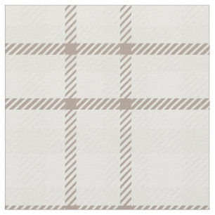 Tecido Gingham xadrez neutro café latte listras 