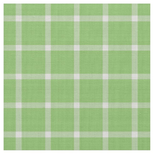 Tecido Gingham xadrez verde e branco de pepino (Detalhe)
