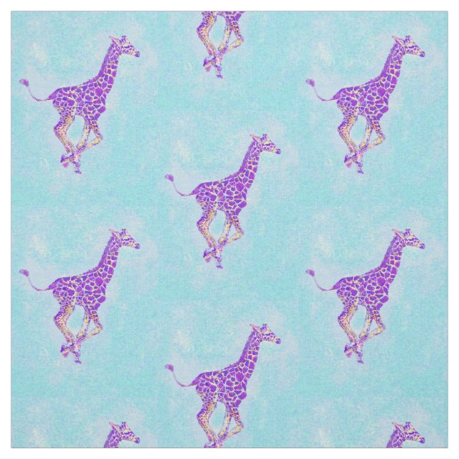 Tecido girafa running - luci mais escuro (Modelo)