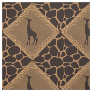 Tecido Girafa sobre o impressão animal