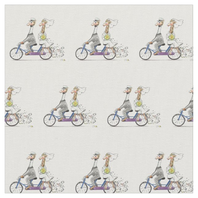 Tecido girafas do casal do casamento (Detalhe)