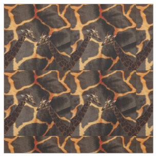 Tecido "Girafas exóticas: em uma Canvas patenteada da gir