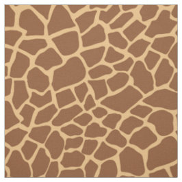 Tecido Giraffe Animal Print Brown and Yellow Pattern (Pad