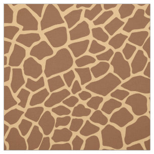 Tecido Giraffe Animal Print Brown and Yellow Pattern (Pad