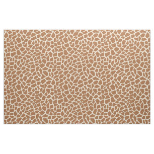 Tecido Giraffe Animal Print Light Yellow e Brown