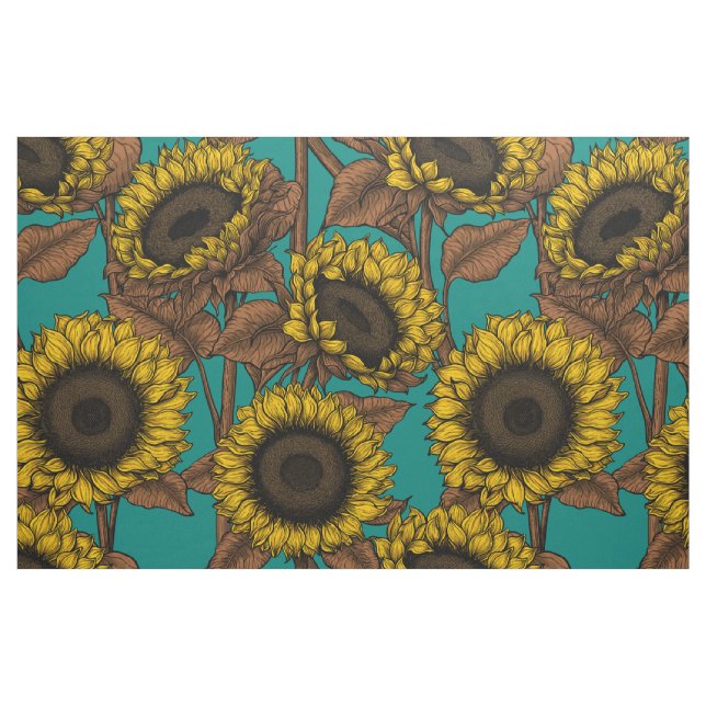Tecido Girassóis (Fat Quarter)