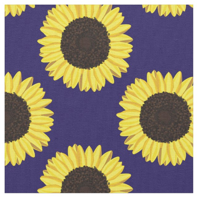 Tecido Girassóis Flores Florais Fofos Infantil Bebe (Detalhe)