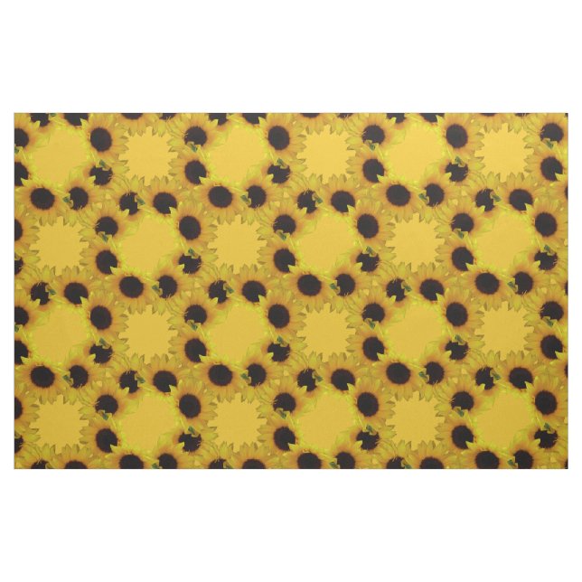 Tecido Girassol Tecido Girassol Algodão ou Poliést (Fat Quarter)