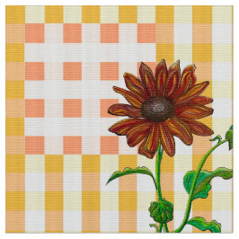 Tecido Girassol Xadrez