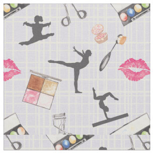 Tecido Girls Gymnastics - Girly Makeup