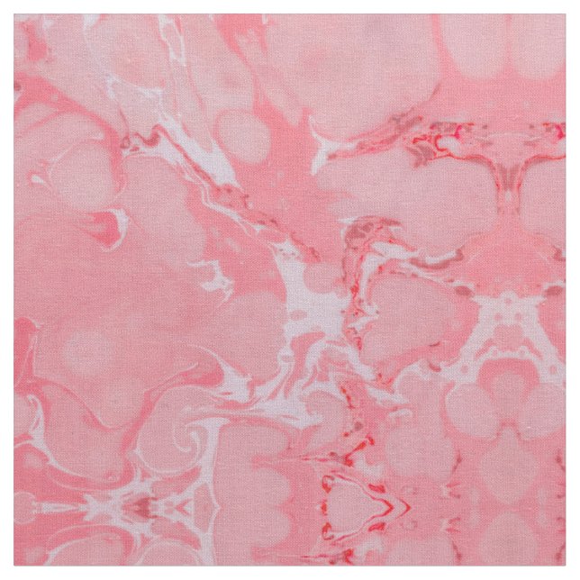 Tecido Girly Artsy Modern Pink Marble Stone Padrão (Detalhe)