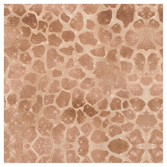 Tecido Glamorous Dourado Sequins Glitter Giraffe (Detalhe)