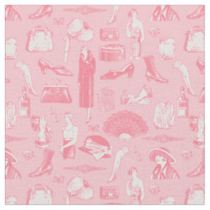 Tecido glamour glamour (feminina) do 1920 de arte rosa