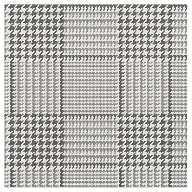 Tecido Glen Xadrez Prince of Wales Cheque 8x8 Houndstooth (Detalhe)