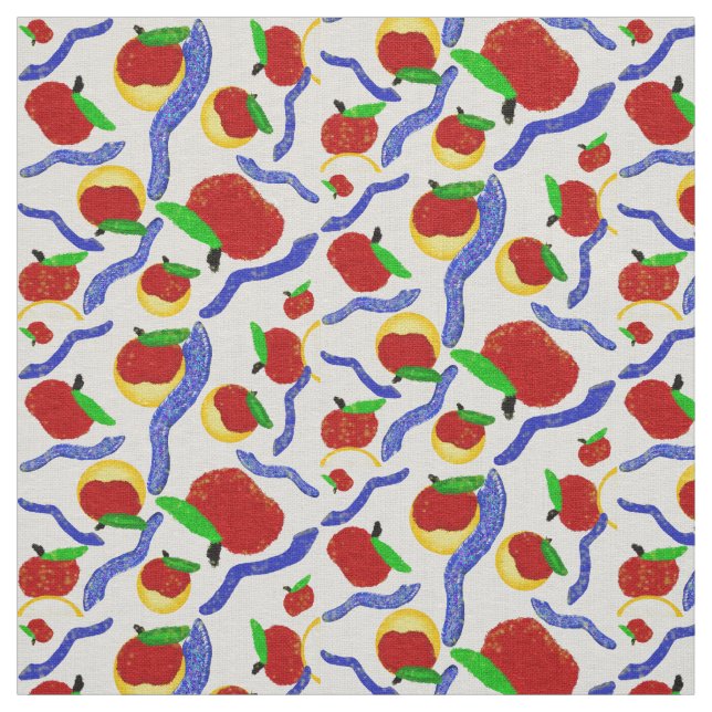 Tecido Glitter Rosh Hashanah xurrava maçãs e mel (Modelo)