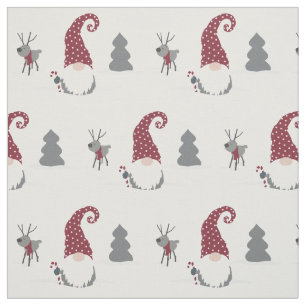 Tecido Gnome e Reindeer - design do tomate escandinavo