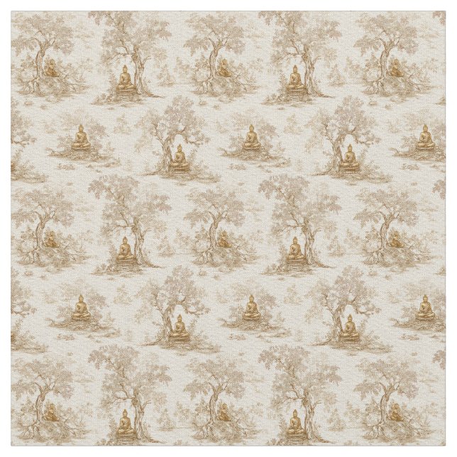 Tecido Golden Buddha Toile de Jouy Classic Pattern (Detalhe)