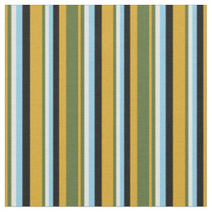 Tecido Goldenrod, verde, ciano claro, azul-céu e preto