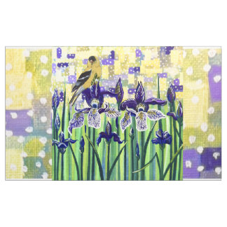 Tecido Goldfinch and Irises 