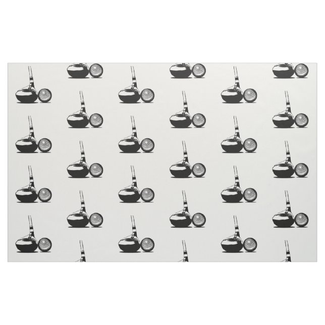 Tecido Golf Ball and Club (Jarda)