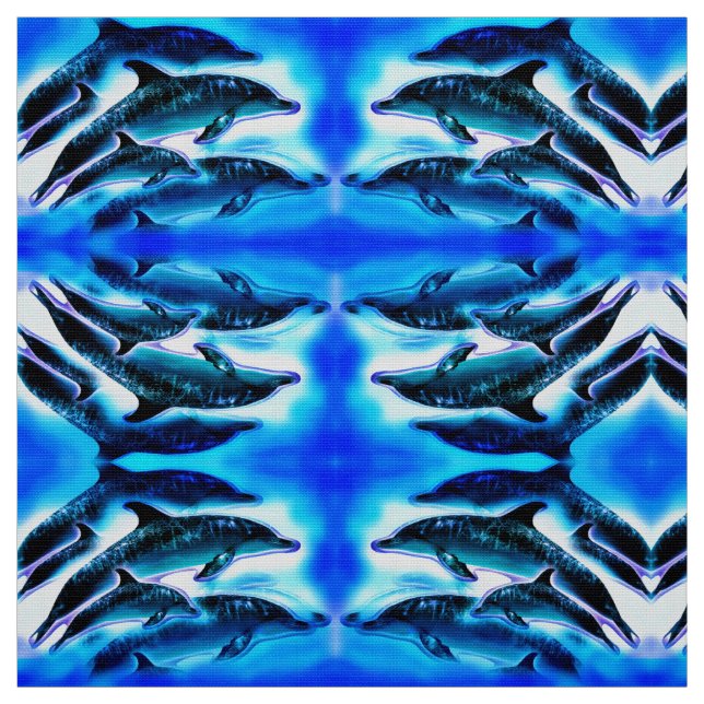 Tecido Golfinhos loucos (Modelo)